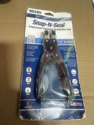 Snap-n-seal Compression Connector SNSITB-R RG-59/6/6QS - F Male Connector NEW - Image 1 of 2