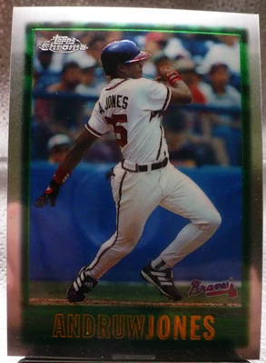1997 Topps Chrome Andruw Jones #160 Atlanta Braves NM/MT - Image 1 of 2