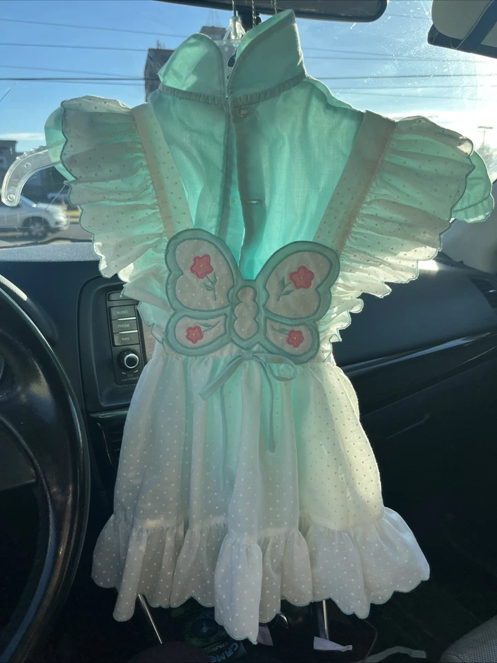 Vestido/capó vintage años 80 Nanas Pet exclusivo para bebé niña Jc Penney talla 1 Foto 1 de 3