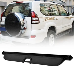 Per Toyota Prado FJ120 2003-2009 Copertura Bagagliaio Posteriore Cargo Paralume di Sicurezza Nero - Foto 1 di 4