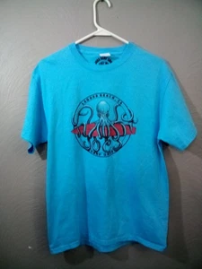 Joe's Surf Shop Herren Octopus Meets Surfboard Heavyweight Tee M blau - Bild 1 von 6