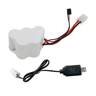 NI-MH 4500MAh Battery 6V with Battery Charger For 1/5 HPI Rovan Km Baja LOSI FG - Image 1 of 4