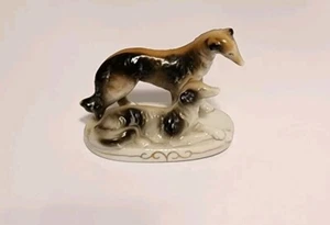 Greyhound Borzoi Russian Wolfhound Porcelain Figurine Made in Japan Dog Figure - Picture 1 of 8