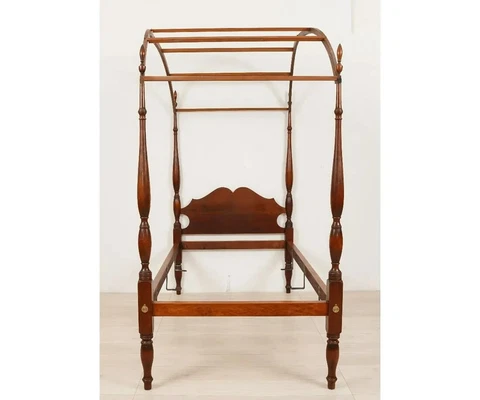 Eldred Wheeler Cherry Single Size Four Poster Canopy Bed Cover