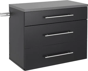 Hangups 30'' Garage Storage Cabinet with 3 Drawers, Wood Wall Mount Pantry Cabin - Picture 1 of 12