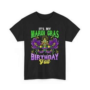Karneval Geburtstag T-Shirt, It's My Birthday Y'all Shirt, Unisex Party Top, Tshirt, - Bild 1 von 21