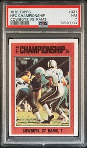 1976 Topps Football Nfc Championship #331 PSA 7 73520033 - Picture 1 of 2