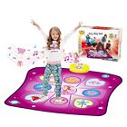 Dance Mat Toys for Girls, Play Mat with LED Lights, Adjustable Volume, 3 Game