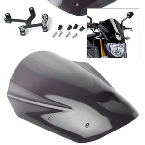 Windshield Windscreen w/ Bolts Bracket For Yamaha MT09 FZ09 2013-2016 cl - Picture 1 of 12