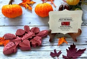 Wax Melts/Strong Scented Soy Wax/"Radiant Red Maple". Leaf Shaped. 3 oz. - Picture 1 of 8