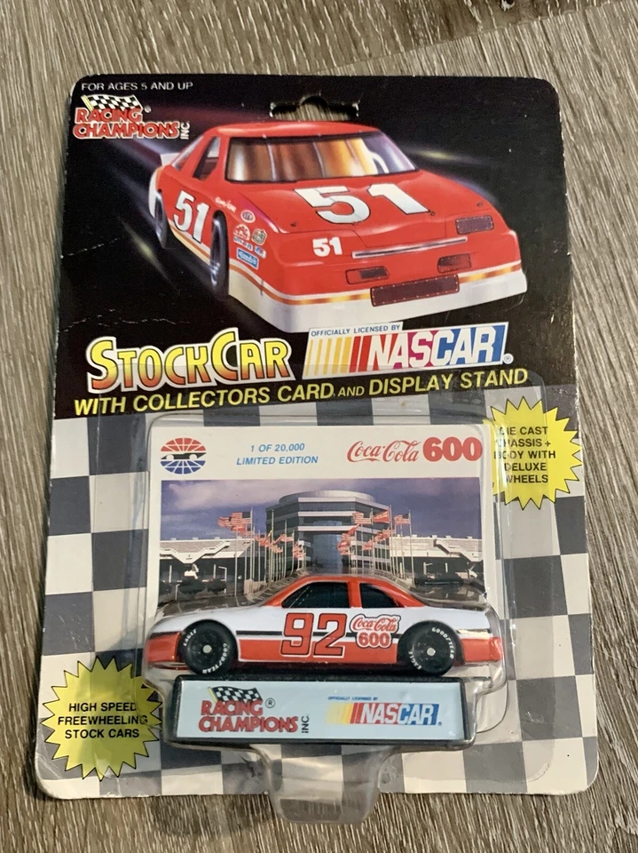 Racing Champions Stock Car #92 Coca Cola 600 Vintage 1992 Limited Edition - Image 1 of 4