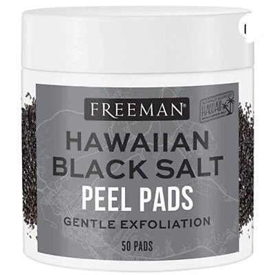 Freeman Hawaiian Black Salt Peel Pads Gentle Exfoliating 50 Pads - Image 1 of 2