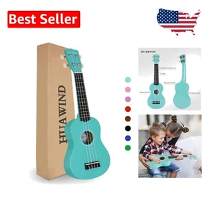 Beginner-Friendly Light Blue Ukulele - Complete Soprano Pack for Music Lovers - Picture 1 of 9