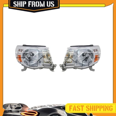 TYC Left Right Headlight Headlamp Assembly Kit For Toyota Tacoma 2005-2011 - Image 1 of 4
