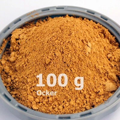 @TEC 100g Pigmentpulver Farbe Ocker Farbpigmente Trockenfarbe Beton Zement Putz Gips