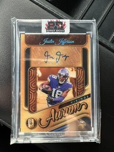 2022 Panini Gold Standard Aurum Autographs Platinum #12 Justin Jefferson /25