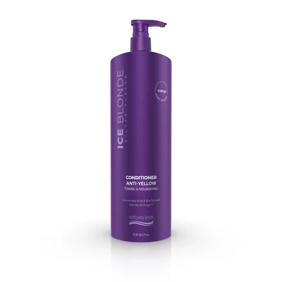 Natural Look Silver Screen Ice Blonde Conditioner 1L Anti-Yellow Toning+ Nourish - Image 1 of 4
