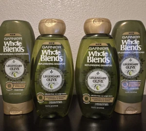 Menge 4 Garnier ganze Mischungen Auffüllendes Shampoo & Conditioner Legendary Olive - Bild 1 von 4