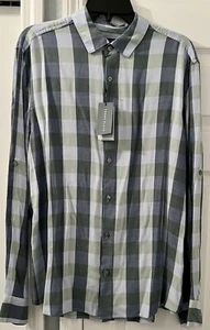 Perry Ellis Men’s LS Untucked Shirt Size Large Heather MSRP $89.50 New With Tag - Picture 1 of 4