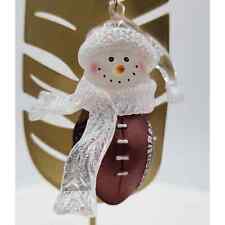 Wilson NFL Pittsburgh Steelers Ornament Football Snowman Christmas Holiday 2"