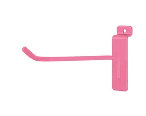 Lote de 50 ganchos de pared de listones de 6" rosa caliente clavija pantalla minorista de pared de 6 mm metal - Imagen 1 de 4