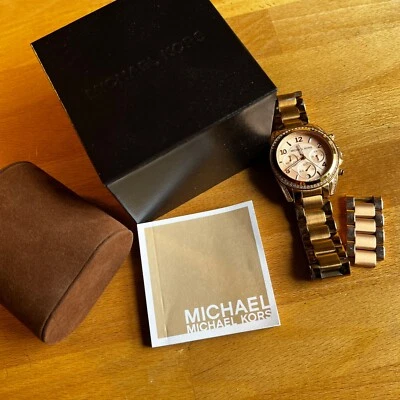 Michael Kors Blair Stainless Steel 39mm Quartz Women's Watch (MK5263) - Rose... - Image 1 of 4
