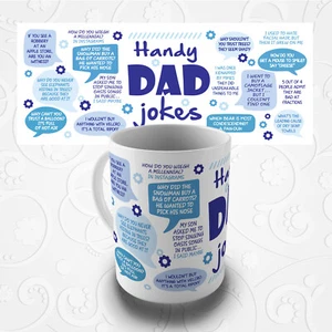 Handy Dad Jokes Gift Mug - Just in case he runs out! - Picture 1 of 1