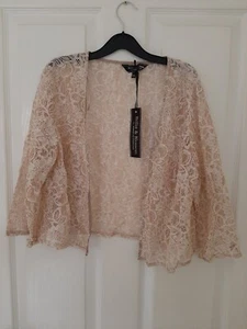 Size 14 Billie & Blossom Nude Laced Blazer - Picture 1 of 8