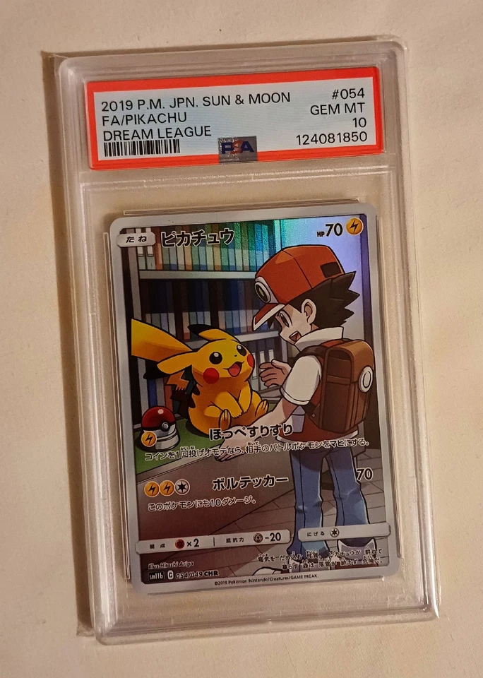 Pikachu 054/049 Full Art CHR SM11b Dream League PSA 10 GEM MINT - Image 1 of 2