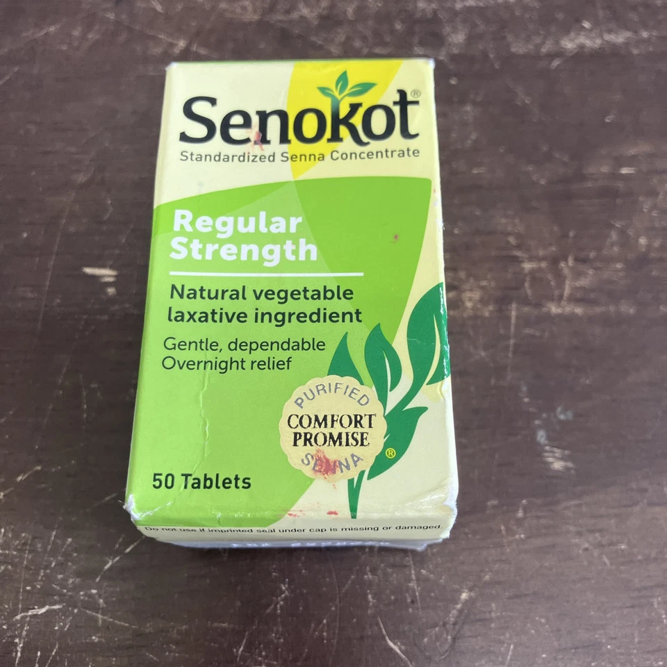 Tablets Senokot Natural Vegetable Laxative Ingredient 50 2pks 367618300503