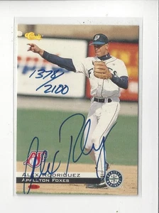 1994 Classic Alex Rodriguez Rookie AUTOGRAPH Mariners Rangers Yankees /2100 - Picture 1 of 2