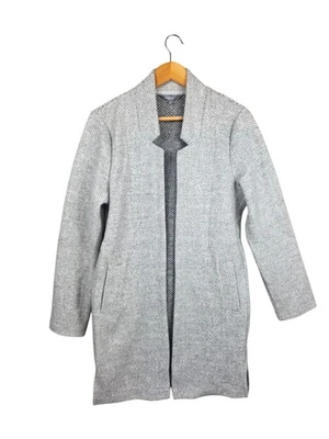 Principles Grey Light Marl Notch Neck Coatigan Jacket Size 12 - Image 1 of 4