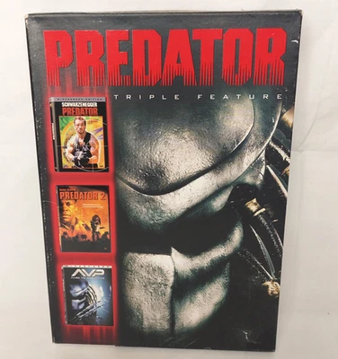 Predator 1 2 AVP Alien vs Predator Triple Feature DVD 2008 3-Disc Schwarzenegger - Image 1 of 4
