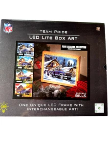 Buffalo Bills Team Pride LED Hangable Lite Box Art Winter, Spring ,Summer, Fall. - Picture 1 of 7