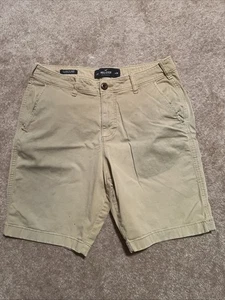 Hollister Shorts Mens Size 30 Beige Chino Classic 9" Epic Flex Casual Hiking - Picture 1 of 4