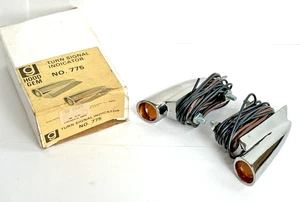NOS HOOD GEM Model 775 FORD THUNDERBIRD FENDER TURN SIGNAL INDICATOR - Bild 1 von 8