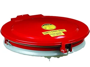 Justrite 26753 New Self-Latching Safety Drum Cover, Red - Picture 1 of 4