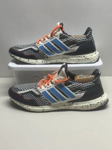 Adidas Ultraboost 5.0 DNA Sneakers Running Shoes Blue White Orange GV8734 Men 12 - Picture 1 of 8