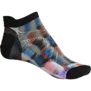 Smartwool Run Socks Zero Cushion Ankle Men's 9-11.5, Women's 10-12.5 Blue Block - Picture 1 of 1