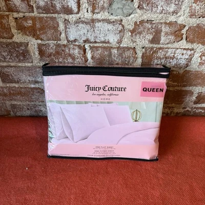 Juicy Couture Pink 6 Piece Queen Sheet Set New In Packaging - Image 1 of 4