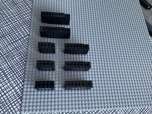 Lego lot genuine 80 Black Technic Plates 2x 4/6/8 - Picture 1 of 4