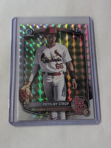 2025 Bowman Chrome - Royelny Strop #BCP-221 1st Geometric Refractor /499 - Bild 1 von 4