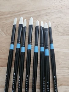 Princeton Aspen Synthetic Long Handle Filbert Brush size 4+2 Set of 8 Brand new - Picture 1 of 4