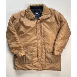 Vintage ABERCROMBIE & FITCH Thermal Insulated Waterproof Jacket Mens Large Tan - Picture 1 of 18