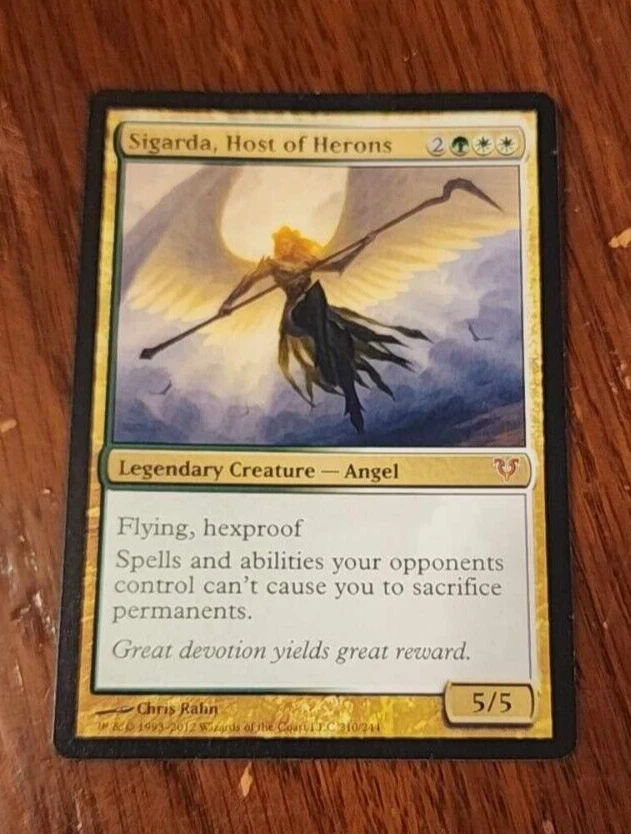 1x Sigarda, Host of Herons legendary creature card - Avacyn Restored - NM/VG - Image 1 of 1