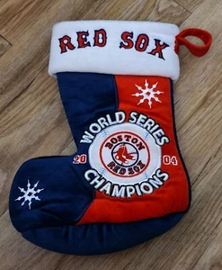 Boston Red Sox 2004 World Series Champions Christmas Stocking Team Beans - Bild 1 von 6