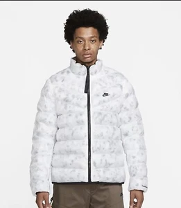Men's Nike Sportswear Therma-Fit Repel Reversible Jacket White/Brown DD6974-004 - Picture 1 of 2