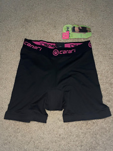 CANARI CYCLE WEAR BICYCLE SHORTS WITH GEL BRIEF WOMENS SMALL BRAND NEW WITH TAGS