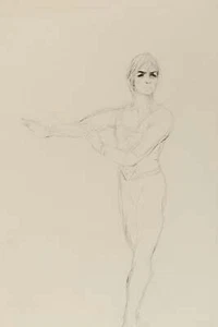 [Voigt, Ilse. (1905–1997)]: Original Etching of NUREYEV in Giselle - Picture 1 of 3