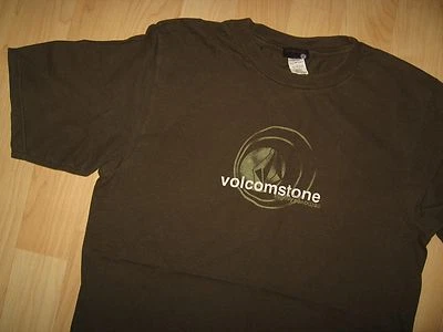 Volcom Stone Tee - Surfing Ocean Fashion Khaki Green Board Logo T Shirt Medium - Image 1 of 4